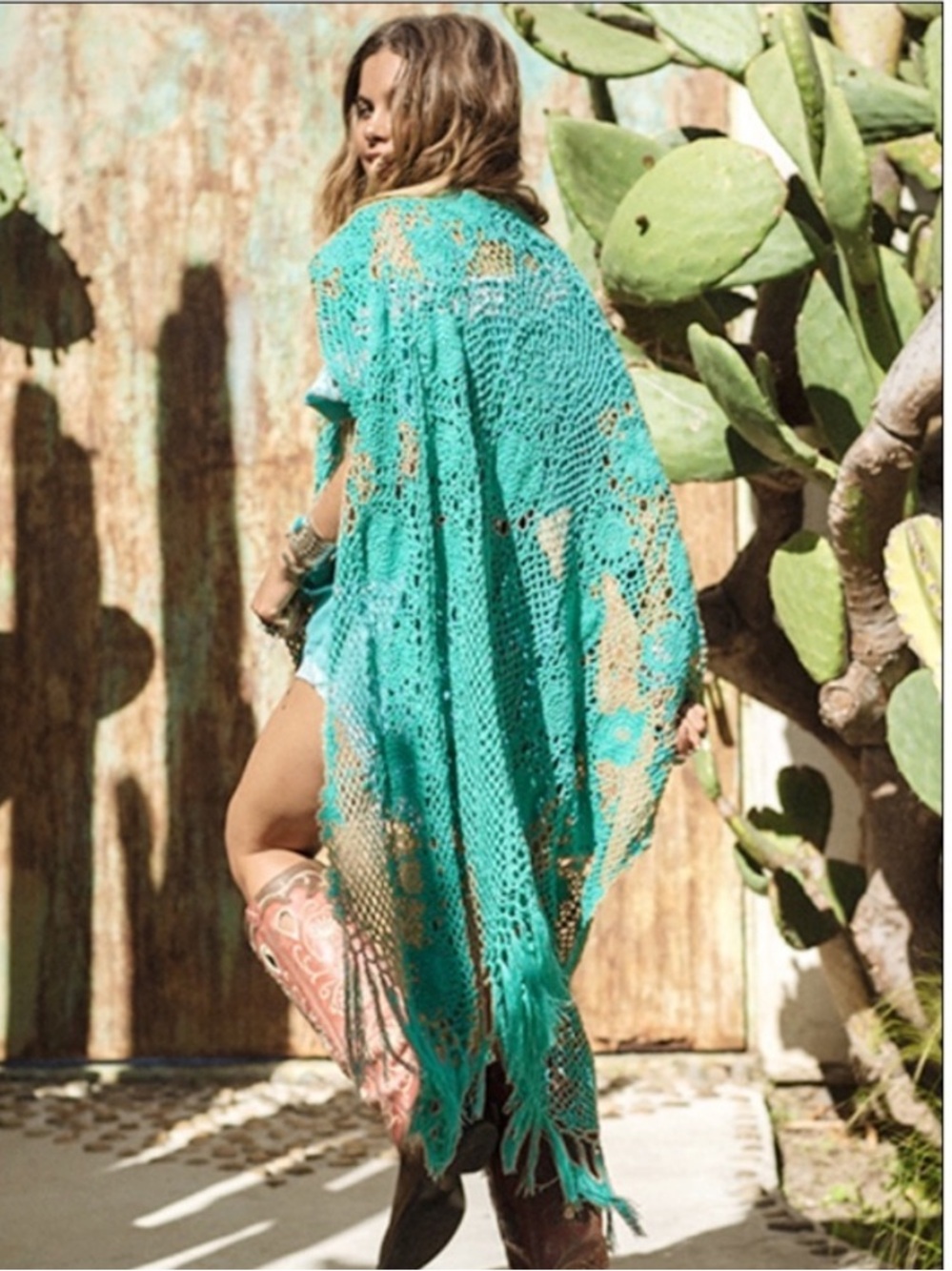 Spell Mermaid Crochet Cardigan - OS EUC